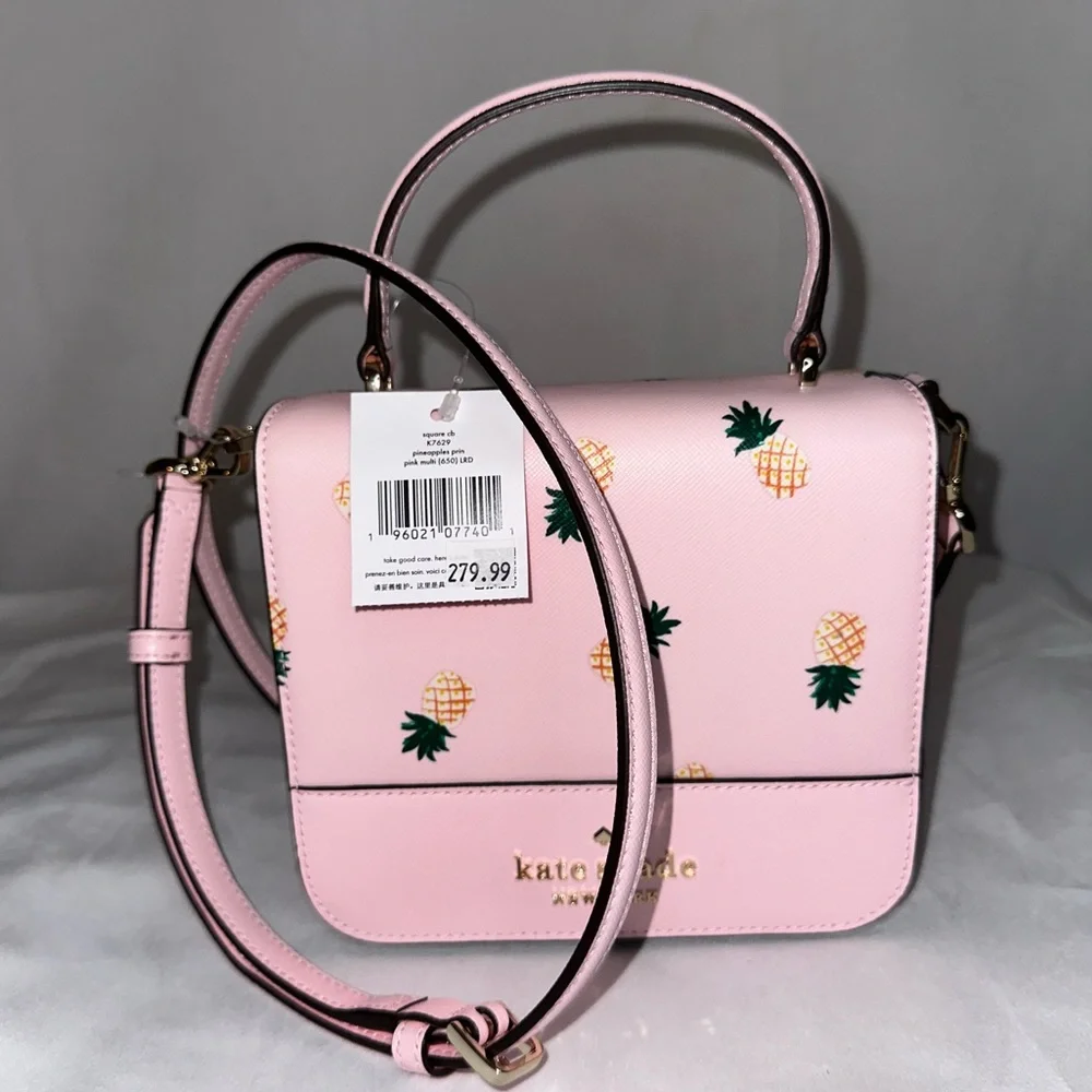 Kate Spade - square crossbody purse (pineapple) - Picture 1 of 6